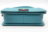 Chanel Turquoise Quilted Lambskin Boy Bag Crossbody Eb0925wrxzde