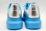 Alexander Mcqueen Oversized Blue Leather Low Top Sneakers Size 47 Eb0125lorsa