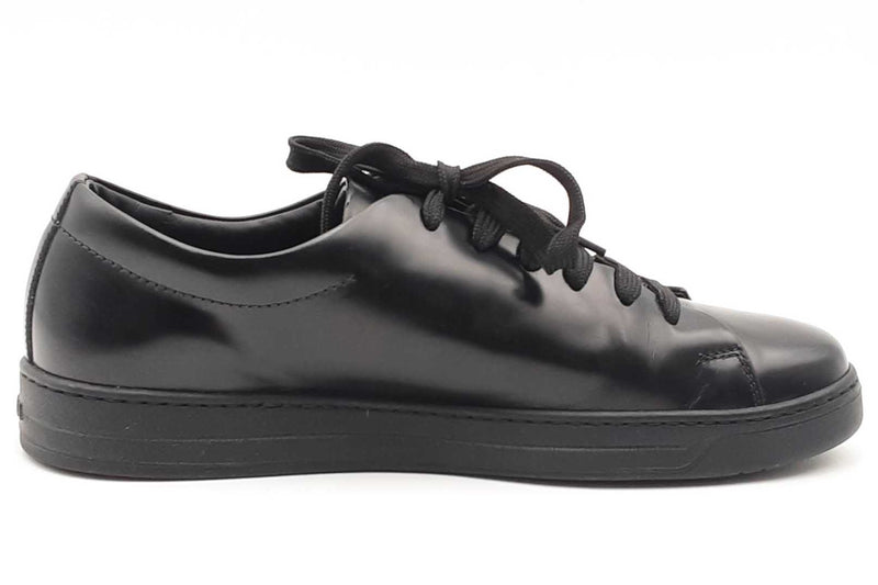 Prada Black Leather Sneakers Size 7 Eb1024orsa