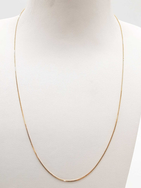 14k Yellow Gold 1.5g Box Chain 18 In Do1224lxzde