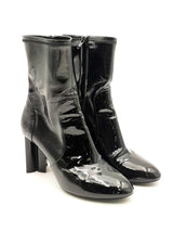 Louis Vuitton Black Patent Leather Silhouette Ankle Boots Size 36.5 Eb1224lxzsa