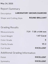 2.94cttw Lab Grown Diamond Stud Earrings 14k Yellow Gold 1.6 Grams Eb0326crxsa