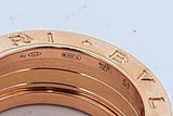 Bvlgari 18k Rose Gold B.zero1 Studded Ring 10.6 Grams Size 51 Eb0726lexzde