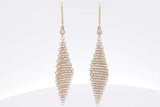 Tiffany & Co. Elsa Peretti Diamond 18k Yellow Gold Mesh Earrings 1.8g Eb0326exzsa