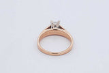 0.42ctw Princess Cut Diamond Ring In 14k Yellow Gold 4.5g Size 6.75 Eb0526ixzdu