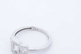 1.36cttw Lab Grown Emerald Cut Diamond Ring 14k White Gold Size 6.75 Eb0726iorde