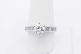 1.4cttw Diamond Ring In 18k White Gold 6 Grams Size 8.5 Eb0526ooxzdu