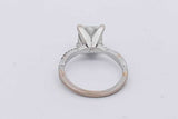 2.52ctw Princess Cut Diamond Ring In 14k White Gold 3.1g Size 5.25 Eb0326prxzsa