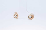Tiffany & Co. Elsa Peretti Diamond By The Yard 18k Gold Stud Earrings Eb526exzde