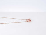 14k Rose Gold Linked Circles Pendant Necklace 2.2 Grams 18.5 Inch Fw0926lwzdu