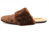 Gucci Lawrence Faux Fur Mules Size 10 Eb1225oxzde