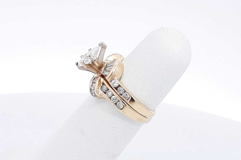 1.5ctw Diamond Ring In 14k Yellow Gold 6.3 Grams Size 4.5 Eb0225exzsa