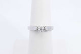 0.33ctw Diamond Ring In 14k White Gold 3 Grams Size 6 Eb0226lsrdu