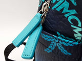 Mcm Stark Ceramic Blue Gradation Palm Canvas Backpack Eb0426orxsa