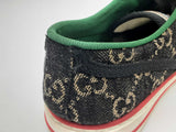 Gucci 606110 Tennis 1977 Gg Black Denim Low Top Trainers Size 39+ Do0724lrxde