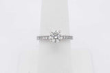 1.32cttw Diamond Ring In 14k White Gold 2.9 Grams Size 6.75 Eb0325lrxzsa