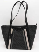 Michael Kors Canvas Signature Tote Black Aa0526orsa