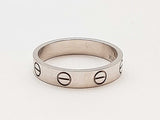 Cartier Love Band 18k White Gold 3.3g Ring C Size 50 Do0525ixzde