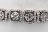 7.82cttw Diamond Tennis Bracelet 10k White Gold 26.3 Grams 8.5 Inch Eb0726lrxzsa