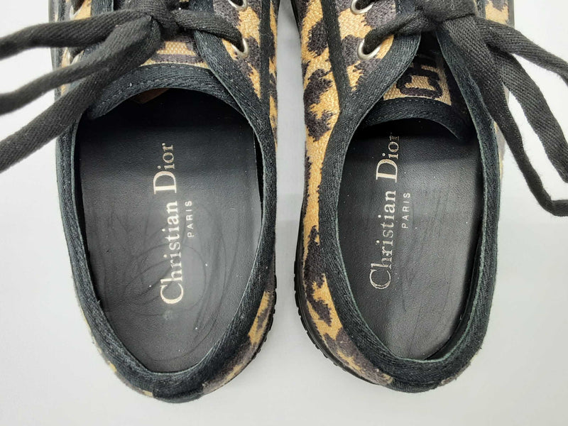 Christian Dior Walk N Dior Leopard Print Sneakers Size Eu 36.5 Do0924loxde