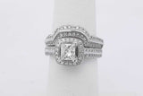 1.51cttw Diamond Ring In 14k White Gold 8.5 Grams Size 5 Eb0425lzrzsa
