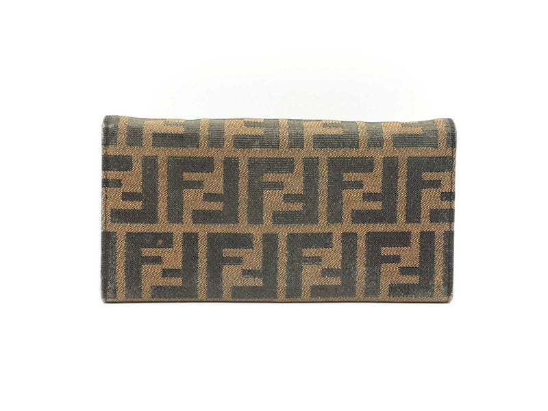 Fendi Zucca Pattern Canvas Bifold Long Wallet Fw0824lrxsa