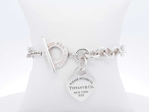 Tiffany & Co. Return To Tiffany Heart Tag 925 Bracelet 40.6g 7 Inch Fw1125erdu