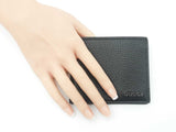 Gucci Logo Bifold Wallet In Black Grained Leather Fw0526lordu