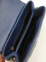Yves Saint Laurent Loulou Toy Bag In Quilted Denim Blue Leather Fw0926wrxdu