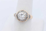 1.63cttw Diamond Ring In 18k Yellow Gold 4.9 Grams Size 8.25 Eb0525lsxzde