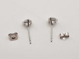 1.12 Cttw Lab Grown Diamonds 14k White Gold 0.8g Stud Earrings Do0726orxde