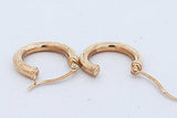 10k Yellow Gold Hoop Earrings 1.3 Grams Eb0626irde