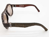 Perrin Paris Green Brown Crocodile Leather Sunglasses Do0826lcrde