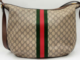 Gucci Gg Supreme Canvas Ophidia Web Hobo Shoulder Bag Eb1024ixzdu