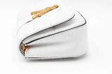 Versace Quilted White Leather Shoulder Bag Eb0424lrxdu