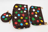 Louis Vuitton Kusama Monogram Painted Dots Multi Pochette Accessories Eb726lxxzsa