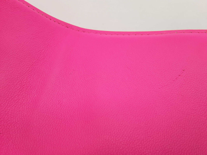 Balenciaga Hourglass Neon Pink Leather Crossbody Bag Do0724pxzde