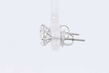 1.0cttw Lab Grown Diamond Stud Screwback Earrings 14k White Gold 0.8g Eb326orxdu