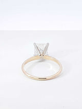 2.75 Ctw Lab-grown Diamond & 14k Gold Solitaire Ring 2.6 Gram Size 8 Fw0226rzxdu