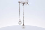 Tiffany & Co. Pearl Drop Stud Earrings In Sterling Silver 1.7 Grams Eb0226lxzde