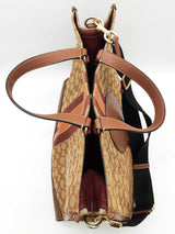 Coach Dempsey 40 Brown Signature Canvas Stripe Large Tote Bag Do1125rxde