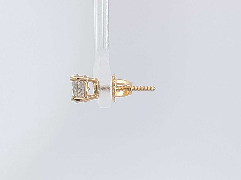 0.64 Cttw Diamond 14k Yellow Gold Single Stud Earring 0.80 Grams Aa0525pxzsa