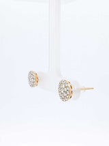 0.88 Cttw Diamond & 10k Yellow Gold Double Halo Earrings 1.5 Grams Fw0626oxzdu