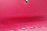Alexander Mcqueen Fuschia Leather Wallet On Chain Eb0926lorde