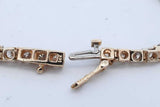 1.96cttw Diamond Tennis Bracelet In 14k Yellow Gold 12.1g 7.25 Inch Eb0526lwxzde