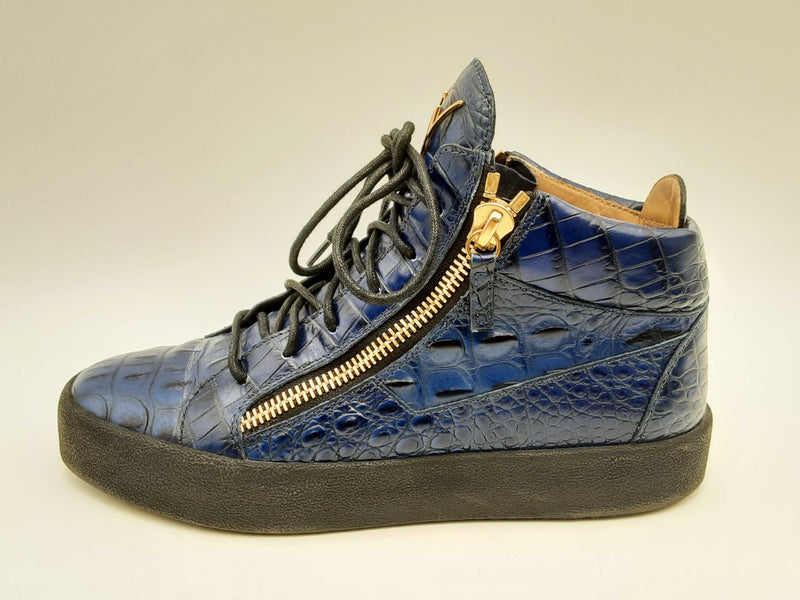 Giuseppe Zanotti Frankie Blue High Top Sneakers Size 41. Fw1024crsa