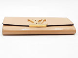Louis Vuitton Vernis Leather Louise Clutch Beige Aa0126wzxsa