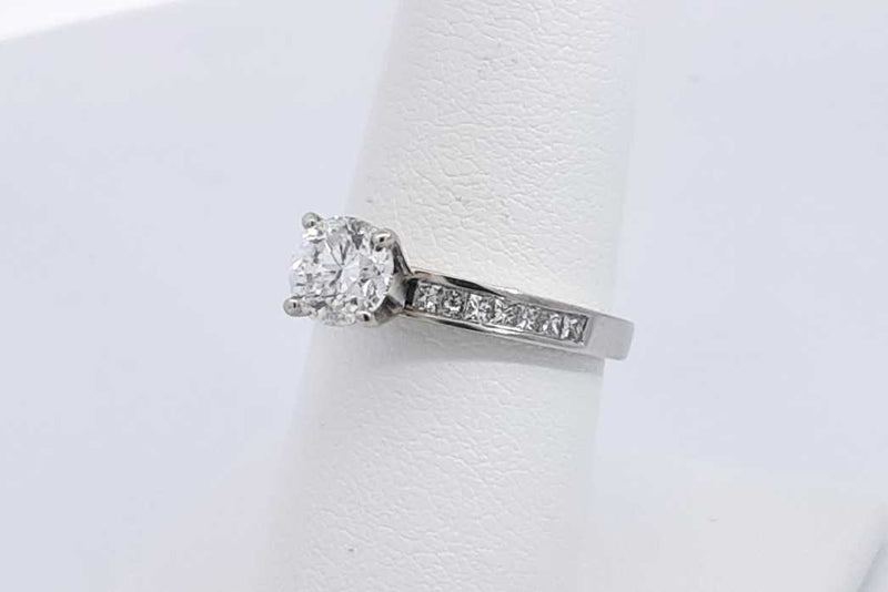 1.13ctw Diamond Ring In 14k White Gold 3.3 Grams Size 6.75 Eb0325llxzsa