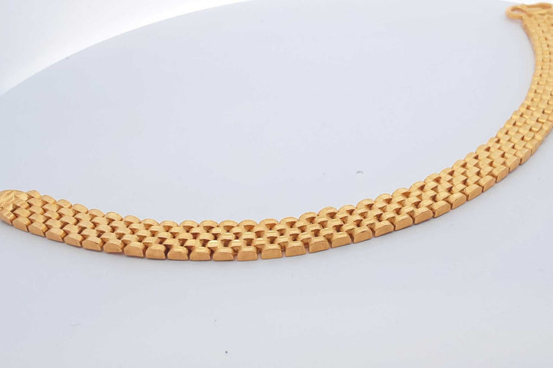 24k Yellow Gold Bracelet With S Hook Clasp 42.6 Grams 8.25 Inch Eb1224wxxzdu