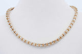 10k Two Tone Gold Chain Necklace 10.3 Grams 22 Inch Eb0826rexde